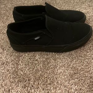 Asher Platform Black Vans
